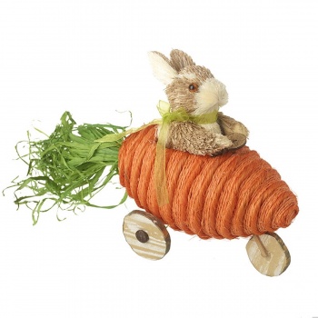 Heaven Sends Bristle Rabbit in Carrot Mobile Easter Decoration