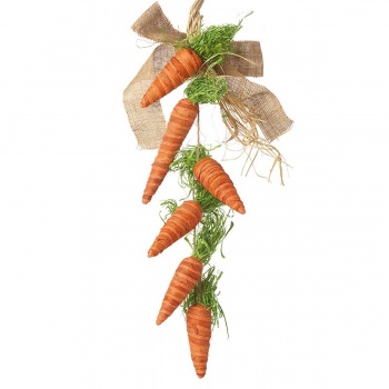 Heaven Sends Rustic Carrot Garland Easter Decoration