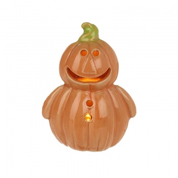 Heaven Sends Ceramic Halloween Light Up Pumpkin Person Decoration