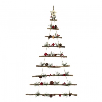Heaven Sends Wooden Ladder Christmas Tree Shaped Decoration