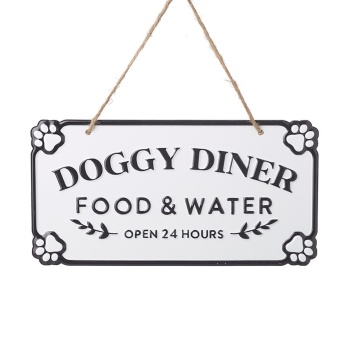 Heaven Sends Doggy Diner Metal Homeware Sign