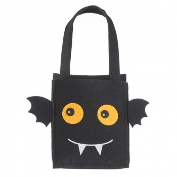 Heaven Sends Felt Bat Face Halloween Trick or Treat Bag