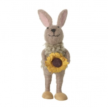 Heaven Sends Felt Rabbit with Sunflower Easter Decoration
