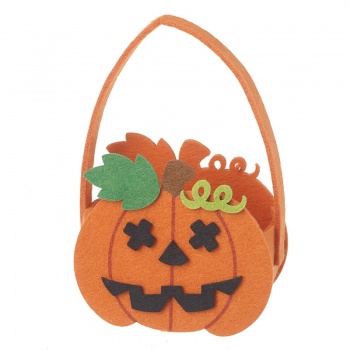 Heaven Sends Felt Halloween Trick or Treat Pumpkin Bag
