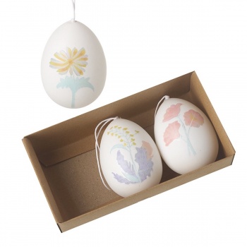 Heaven Sends Set of 3 Floral Hanging Easter Egg Decorations