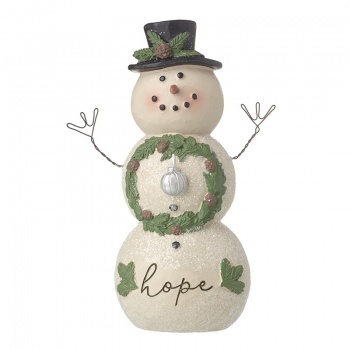 Heaven Sends Hope Snowman Christmas Decoration