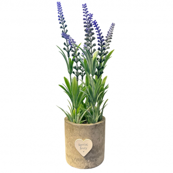 Heaven Sends Special Aunty Faux Lavender Plant Pot