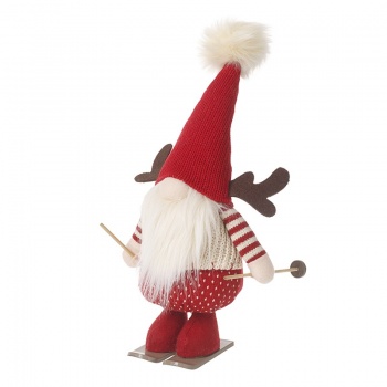 Heaven Sends Santa On A Ski Christmas Themed Gonk Decoration