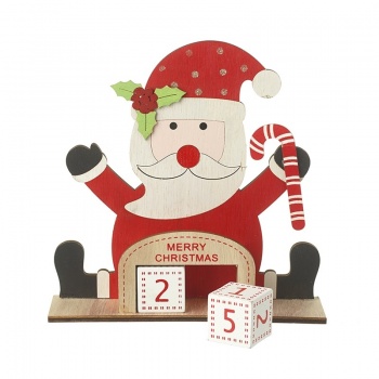 Heaven Sends Wooden Santa Countdown to Christmas Blocks