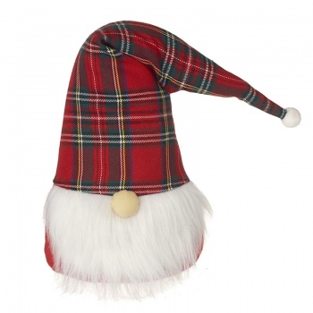 Heaven Sends Tartan Hat Gnome Gonk Christmas Decoration
