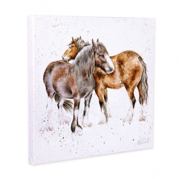 Wrendale Designs 'Side By Side' Horse Design Small Canvas