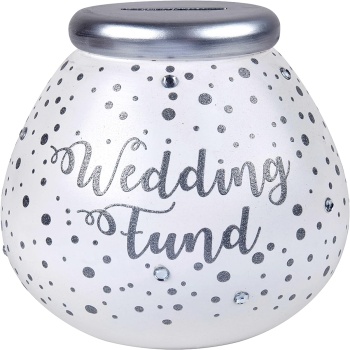 Pot Of Dreams Jewelled Wedding Fund Breakable Money Pot