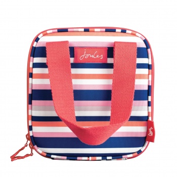 Joules Striped Design Insulated Lunch Bag With Zip Fastening