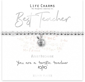 Life Charms Best Teacher Gift Boxed Bracelet
