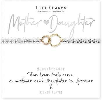 Life Charms Mother and Daughter Gift Boxed Bracelet