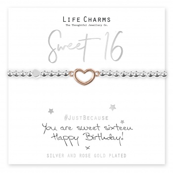 Life Charms Sweet 16 Birthday Gift Boxed Bracelet
