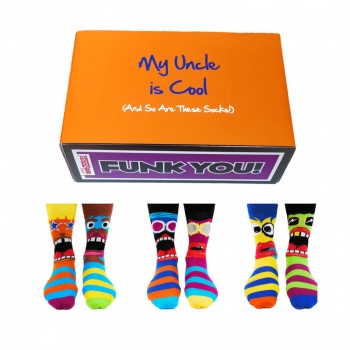 Cool Uncle Gift Set - Assorted Oddsocks for Men