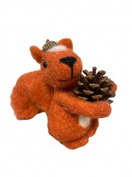Originals Felt Squirrel With Acorn Hat Christmas Decoration