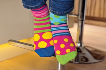 United Oddsocks Polka Face Design - Ladies Novelty Socks