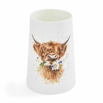 Wrendale Designs Royal Worcester Highland Cow Vase