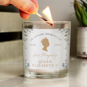 Queen Elizabeth II In Loving Memory Vanilla Scented Candle