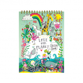 Rachel Ellen Children's Ring Bound Love Our Planet Sketch Book