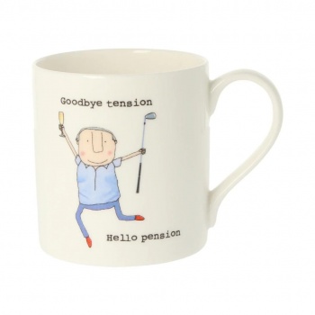 Rosie Made A Thing Goodbye Tension Hello Pension Gift Mug
