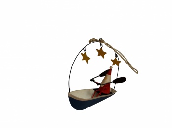 Shoeless Joe Christmas Tree Decoration Santa In A Boat