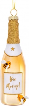 Sass & Belle Bumblebee Champagne Bottle Christmas Tree Decoration