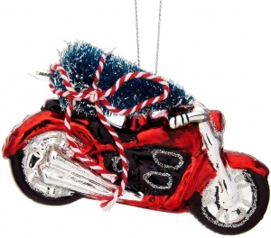 Sass & Belle Motorbike With Christmas Tree Hanging Decoration