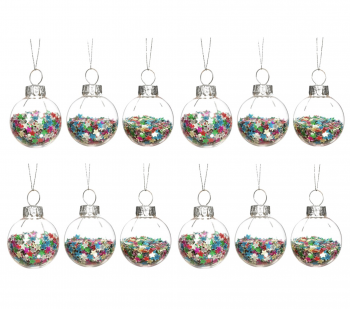 Sass and Belle Mini Disco Star Ball Christmas Tree Decorations