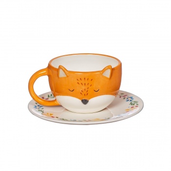 Sass and Belle Finley Fox Tea Cup and Saucer Set