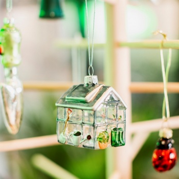 Sass & Belle Glass Greenhouse Christmas Tree Decoration