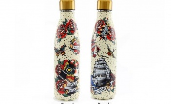 Sifcon Metal Insulated Tattoo Design Water Bottle