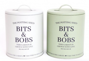 Sifcon The Potting Shed Novelty Bits and Bobs Storage Tins - Choice of Colour