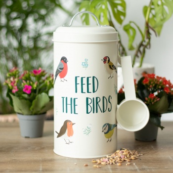 Something Different Feed The Birds Storage Tin with Scoop