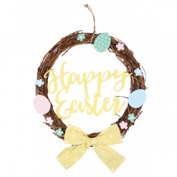 Something Different Happy Easter Willow Wreath