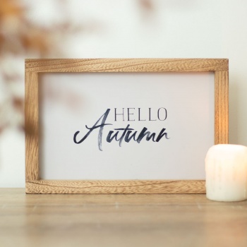 Something Different Wooden Framed Hello Autumn Sign