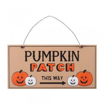 Something Different Pumpkin Patch Halloween Plaque