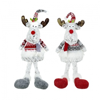Heaven Sends Set of 2 Sitting Reindeer Decorations
