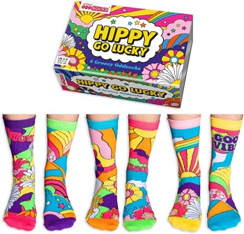 United Oddsocks Hippy Go Lucky Colourful Women's Socks