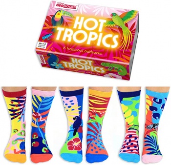 United Oddsocks Hot Tropics Women's Jungle Themed Socks