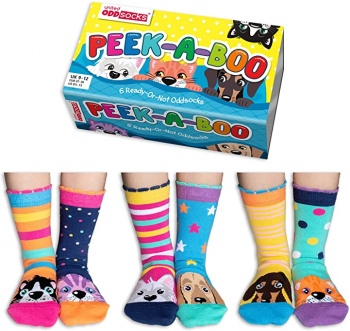 United Oddsocks Peek A Boo Animal Themed Children's Socks