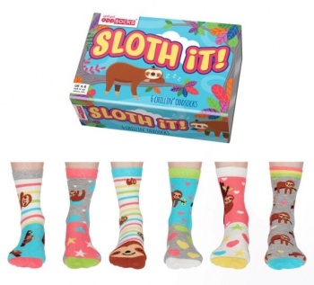 United Oddsocks Sleepy Sloth Inspired Women's Novelty Socks
