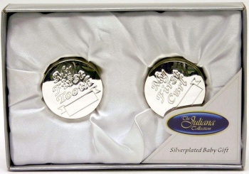 Widdop Gifts Silver Plated First Tooth & First Curl Boxes