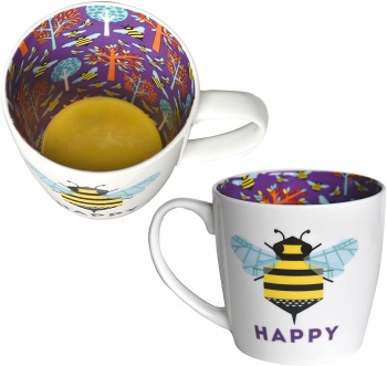 WPL Gifts Bee Happy Novelty Mug and Gift Box