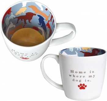 WPL Gifts Home Is Where My Dog Is Novelty Mug and Gift Box