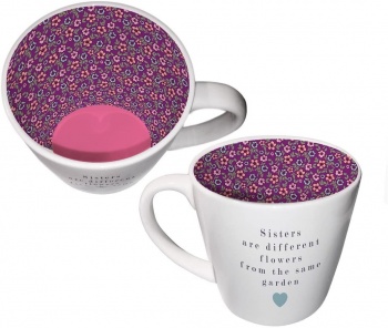 WPL Gifts Sisters Are Different Flowers Novelty Mug and Gift Box