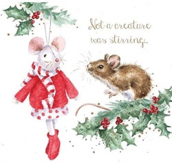 Wrendale Designs Not A Creature Was Stirring Christmas Card Set