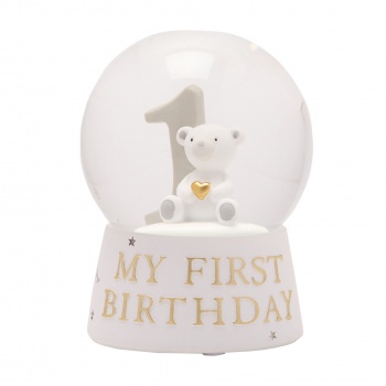 Bambino My First Birthday Teddy Bear Water Globe